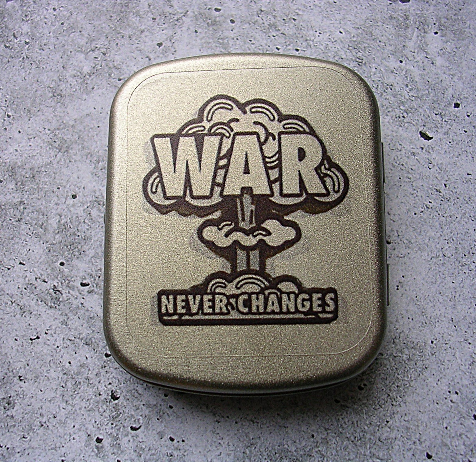 Brotherhood of Steel Dog tag and tin War Never Changes Cosplay Prop