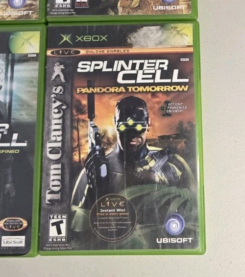 Xbox Lot X 4 Games Tom Clancy’s – Ghost Recon & Splinter Cell -Condition Varies