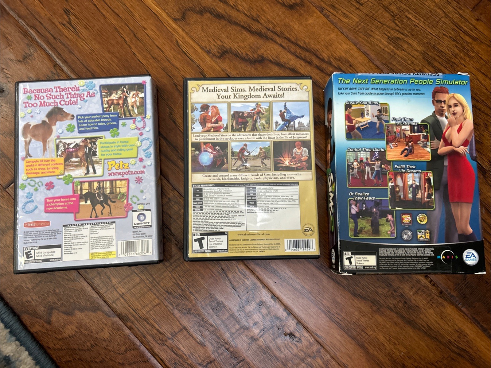 PC Game Bundle The Sims 2 The Sims Medieval Horsez! Fun Adventures For U
