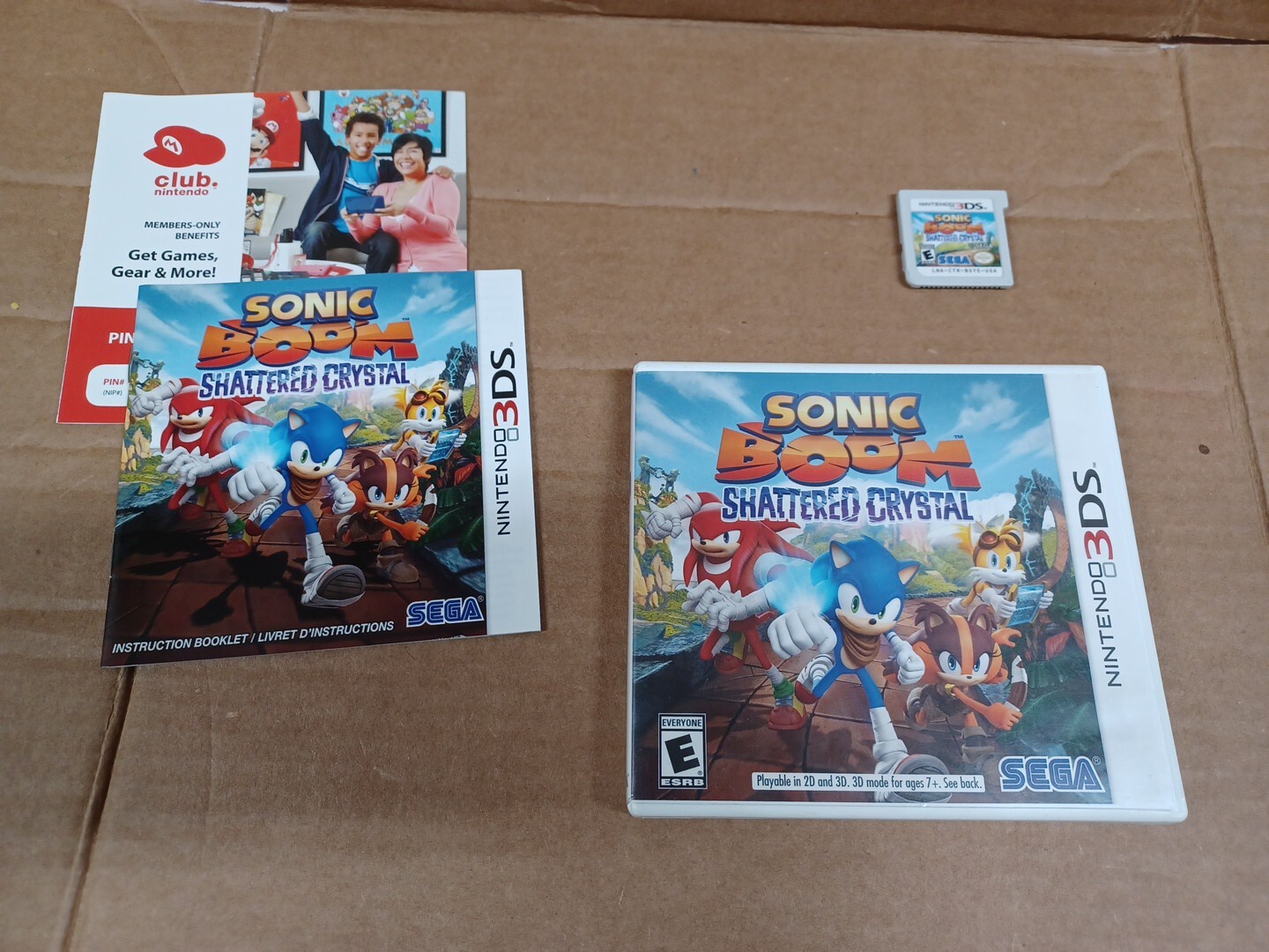 Sonic Boom: Shattered Crystal (Nintendo 3DS, 2014) Complete CIB VGS