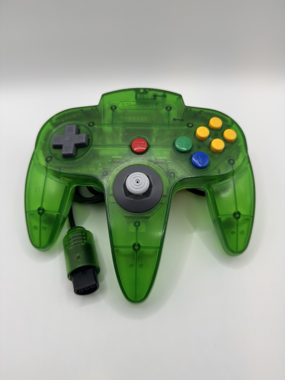 Funtastic Jungle Green Controller Nintendo 64 Authentic OEM Good Stick Tested