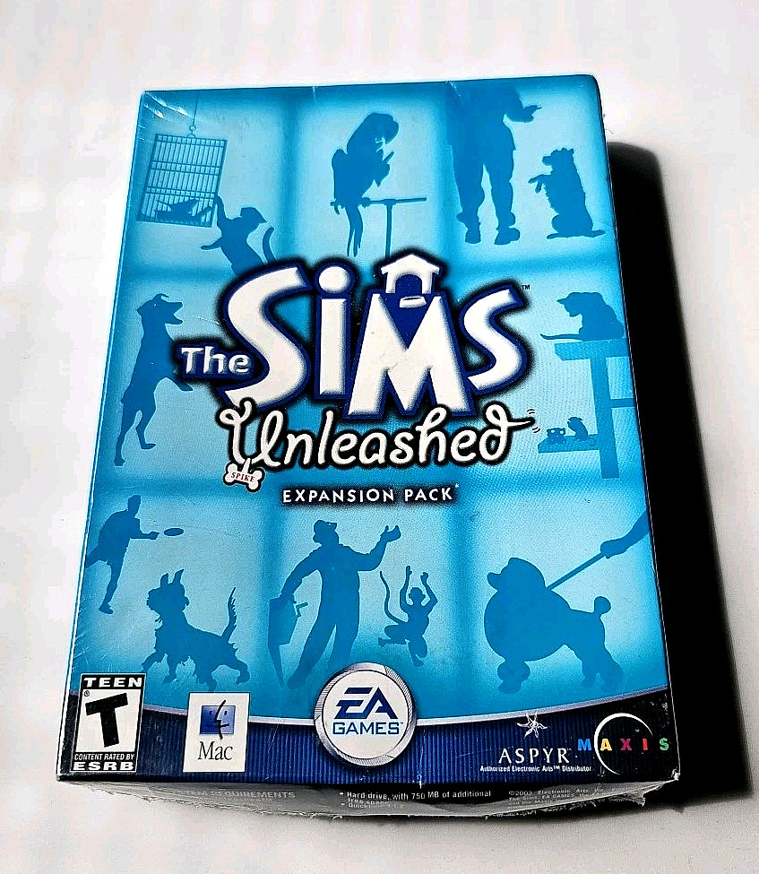 The Sims Unleashed Expansion Pack Mac 2002 New Sealed EA Maxis Aspyr
