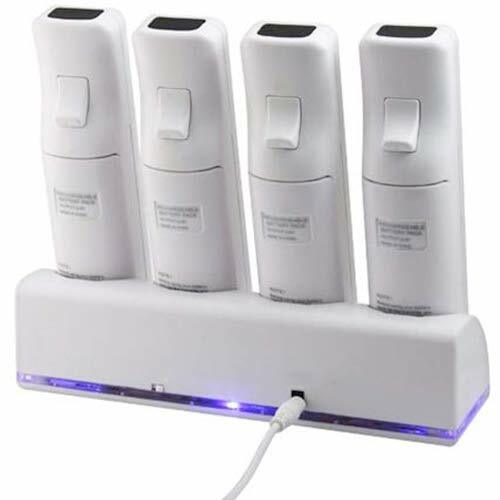 4× Rechargeable Battery Pack + Charger Dock For Nintendo Wii Remote Controller