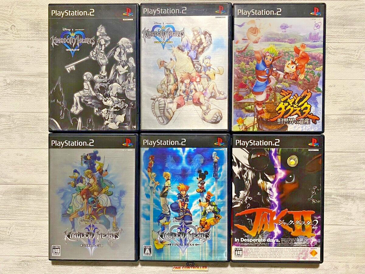SONY PS2 6-piece set! Kingdom Hearts Series, Jak and Daxter etc.From Japan