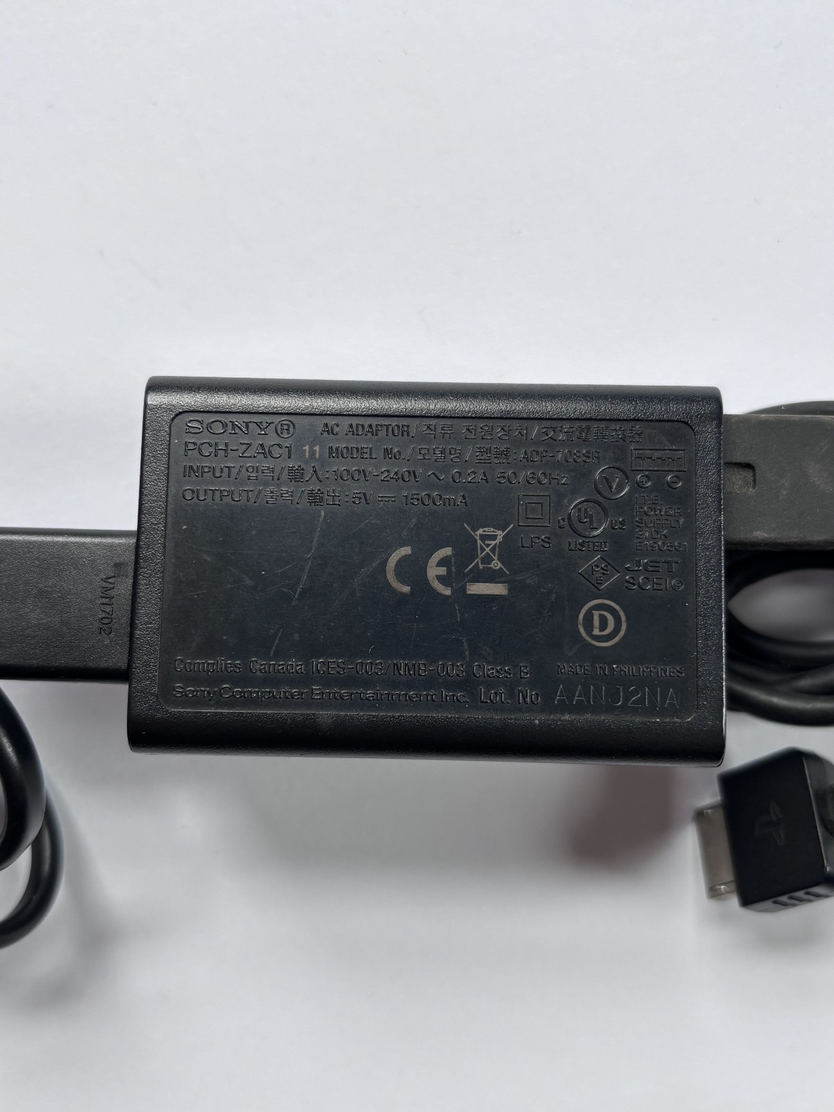 Sony Playstation PS Vita 1000 Charger Power AC Adapter Set OEM Brick & Cords