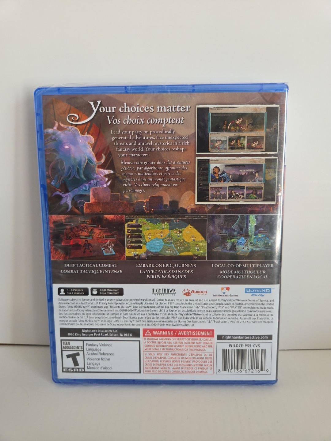 Wildermyth PlayStation 5, 2024 PS5 New Sealed Nighthawk Interactive WILDCE-PS5