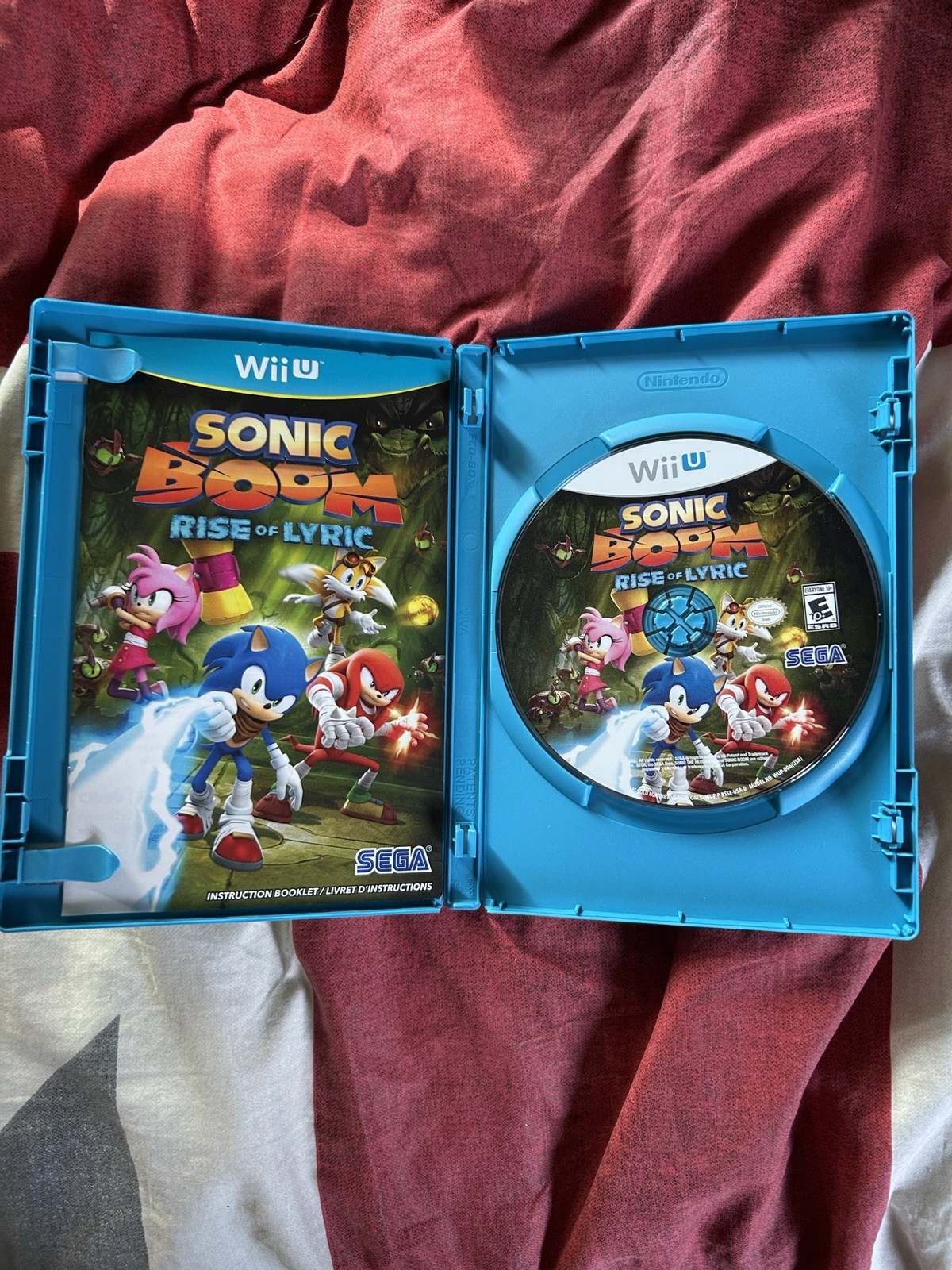 SEGA Sonic Boom: Rise of Lyric Wii U w/ Case Manual Multiplayer E10+ 2014