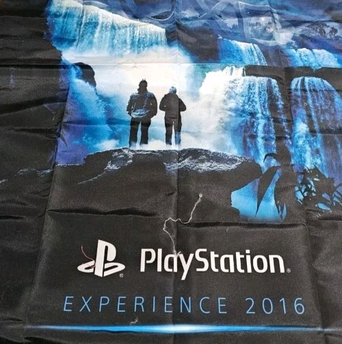 RARE Sony PlayStation Experience 2016 Promotional Cloth Banner 33”x23” (New)