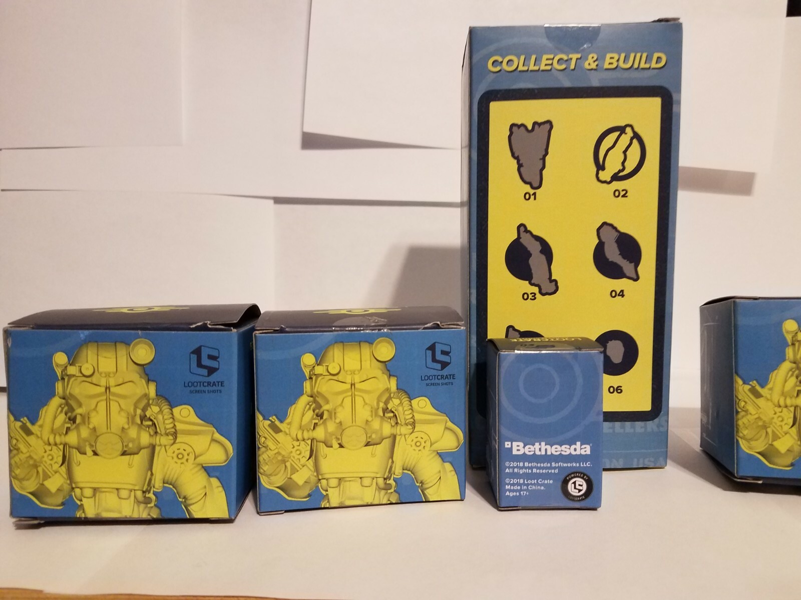 FALLOUT Loot Crate LIBERTY PRIME build-a-figures NIB Armor Dog Meat 2 6