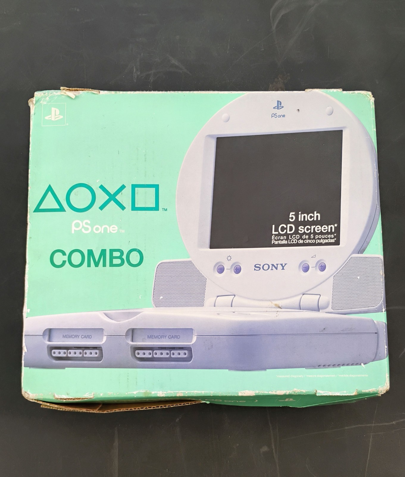 PSOne Combo Ps1 With LCD Screen, Box, Manuals, Power, AV cable CIB