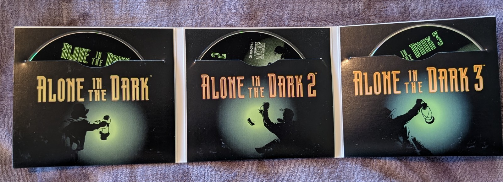 Alone in the Dark The Trilogy 1+2+3 PC CD-ROM Video Game Horror Classic 1997 CIB