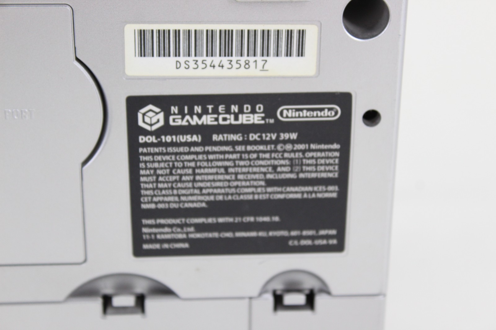 Nintendo Gamecube Console Platinum Silver Model DOL-101(USA) Bundle Game Memory