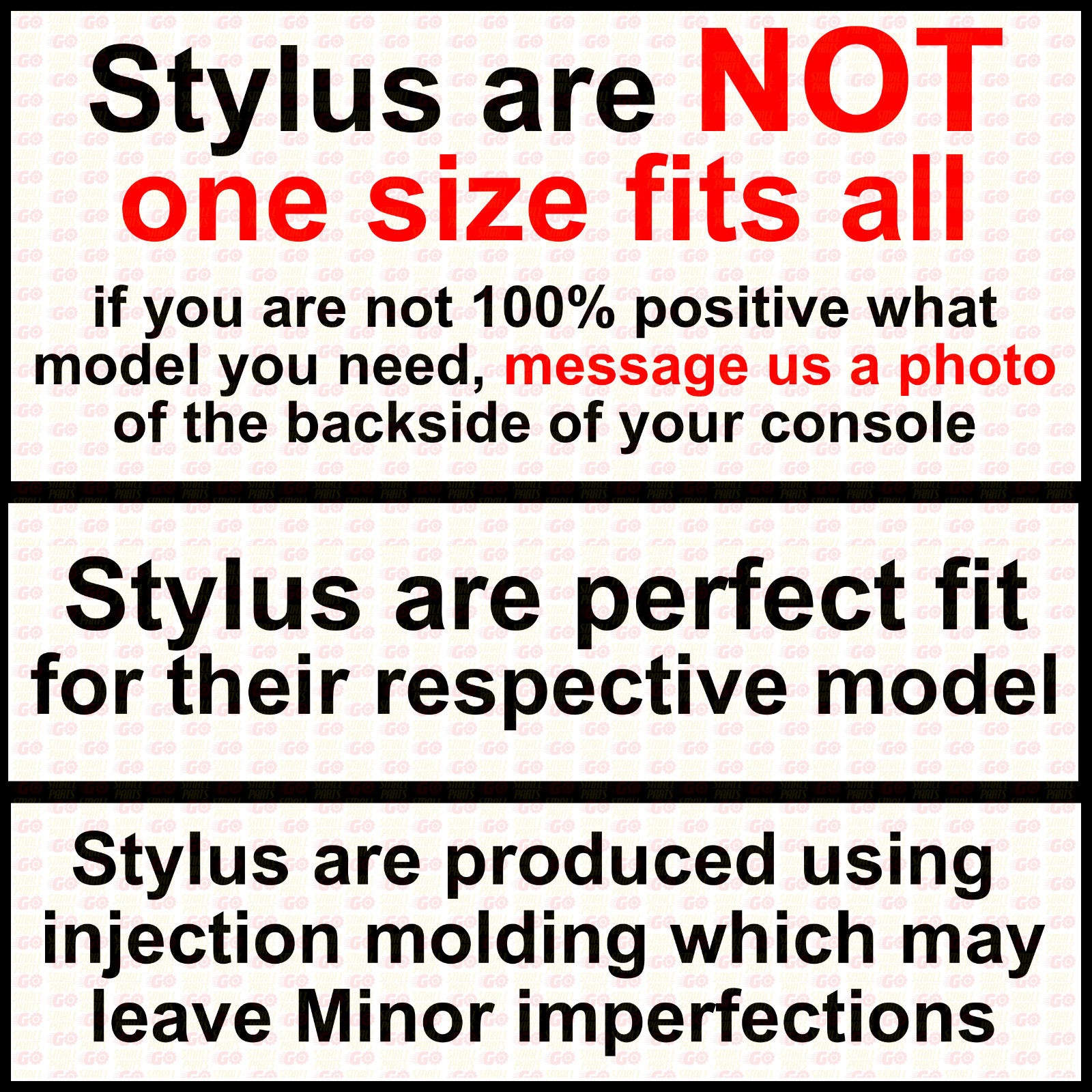 Stylus For Nintendo Original DS Black Plastic Pen Replacement “DS” NDS