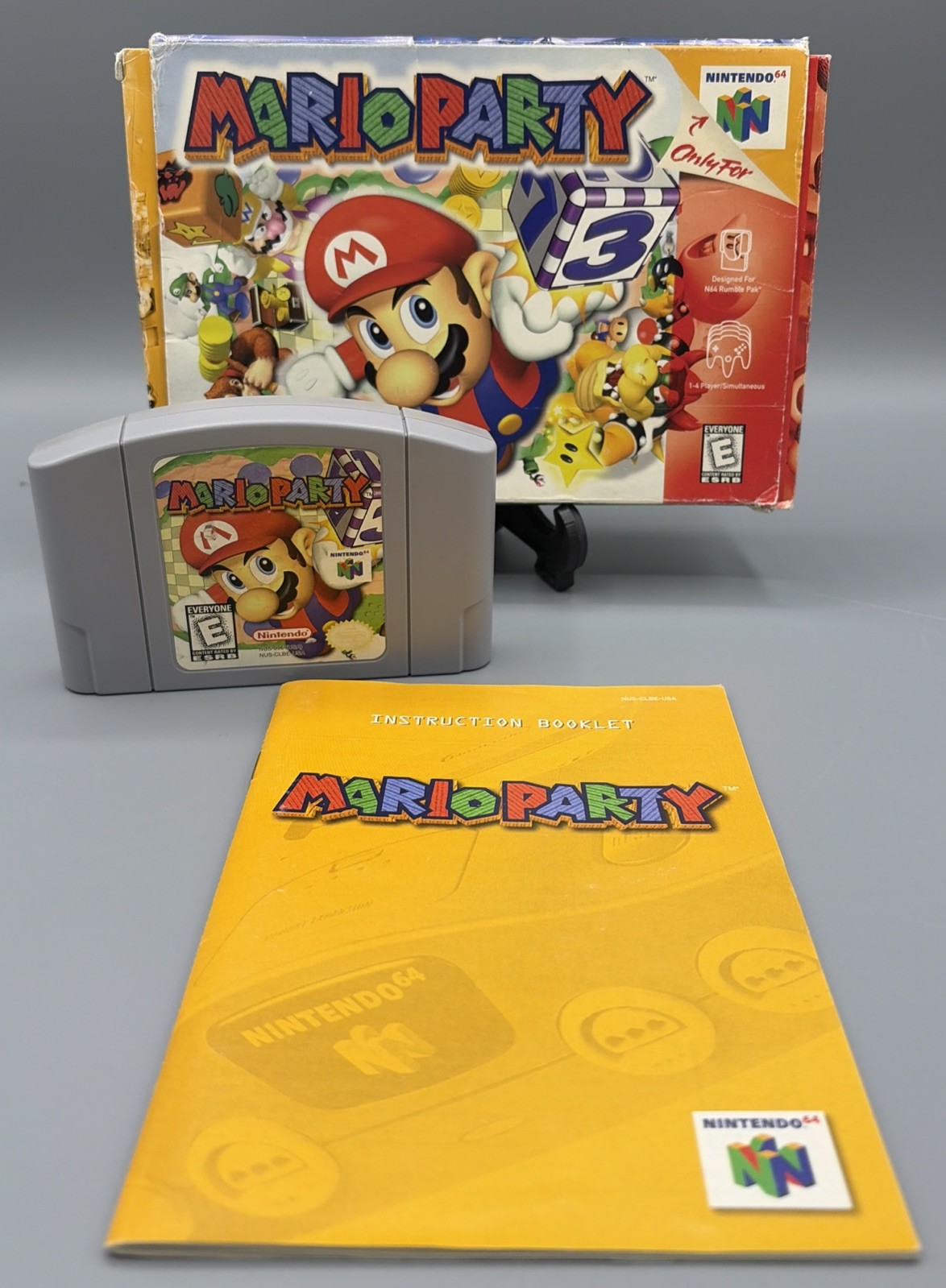 Mario Party 1 (Nintendo 64 N64) – CIB Complete W/ Manual & Cart Tray Tested✅