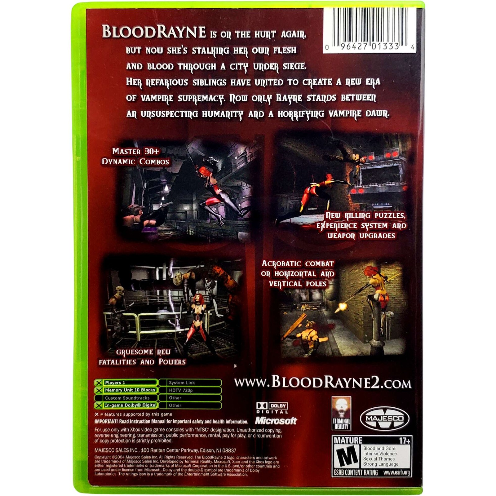 Bloodrayne 2 – Microsoft Xbox Tested 1Y Guarantee