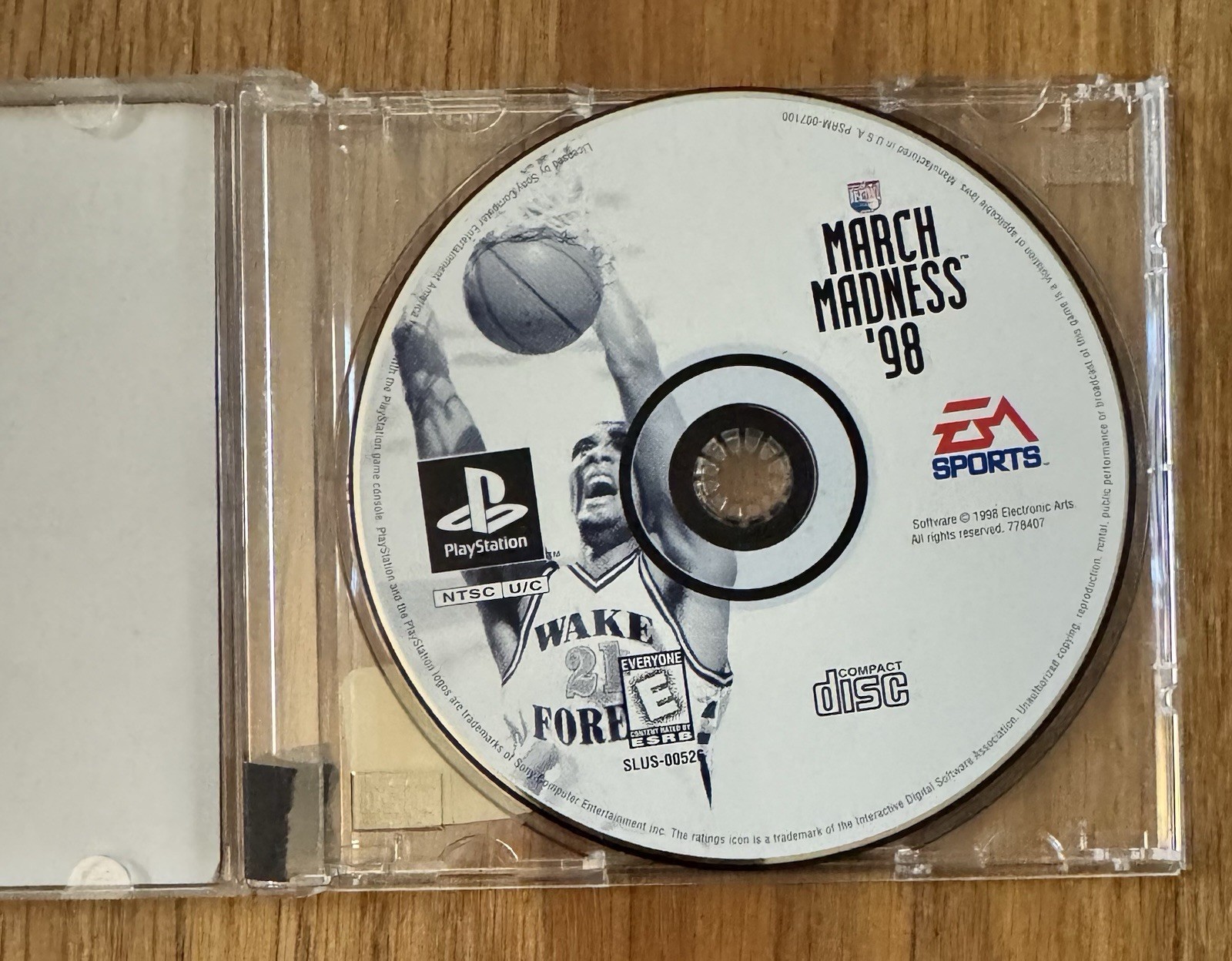 NCAA March Madness ’98 (Sony PlayStation 1, 1998). Disc Only. Tested