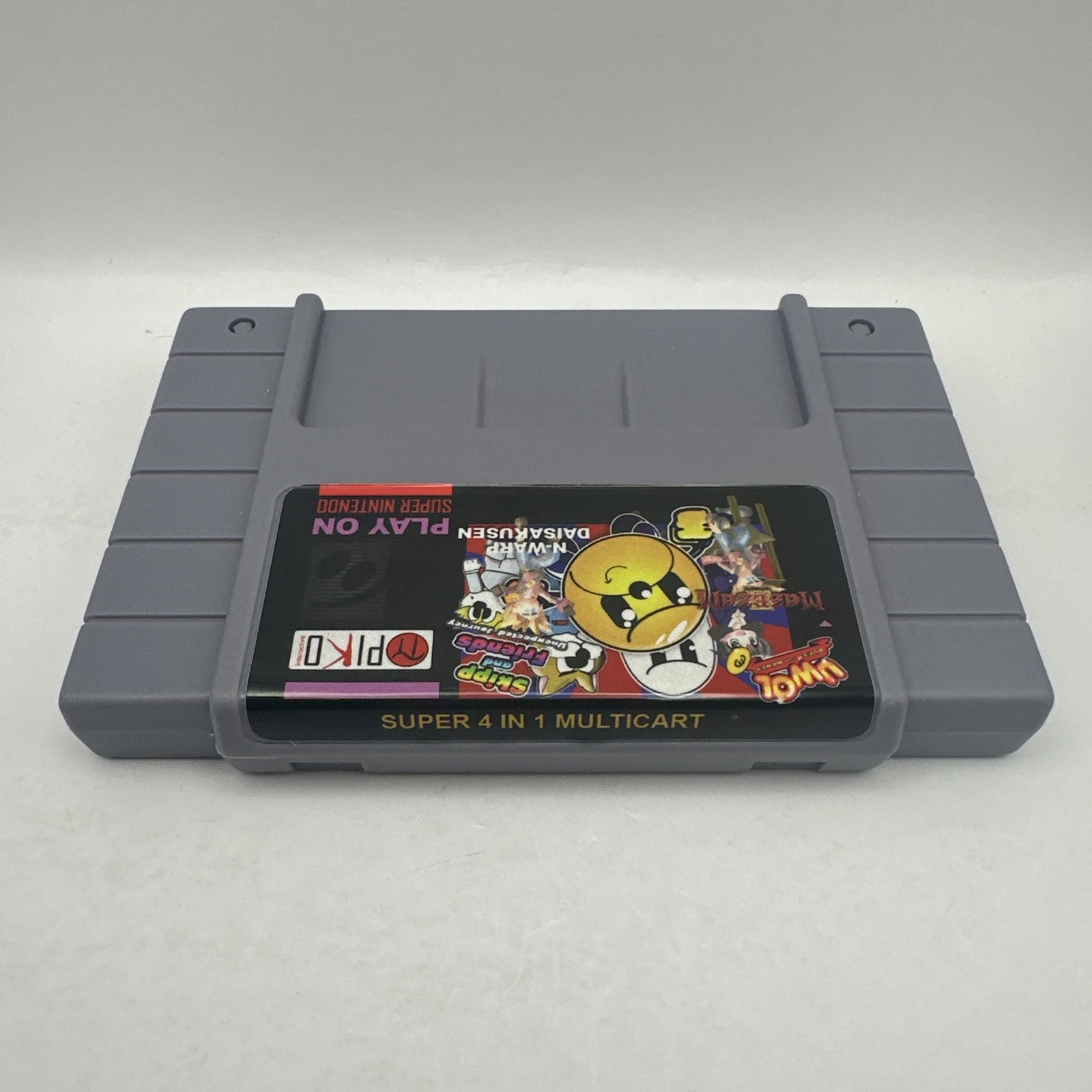 Super 4 in 1 Multicart Nintendo SNES Piko Interactive Near Mint Item Play On
