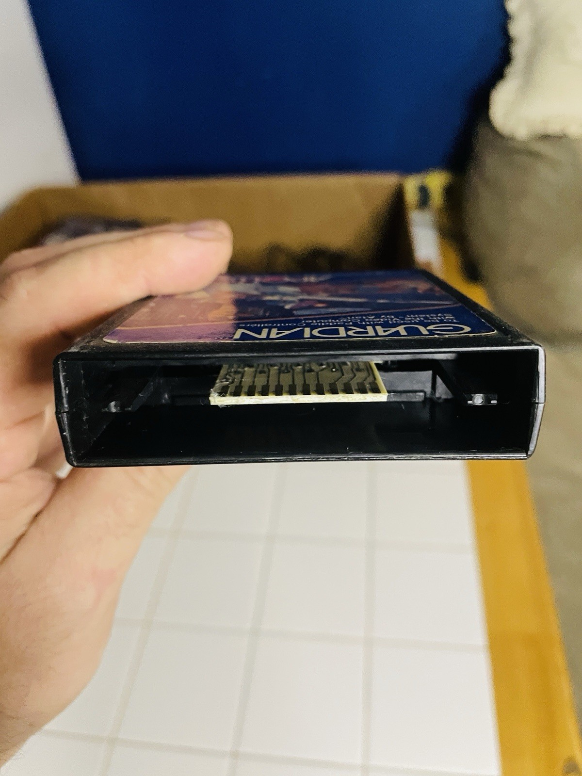 Atari 2600 GUARDIAN Game Cartridge Tested Working Screenshots In Pictures