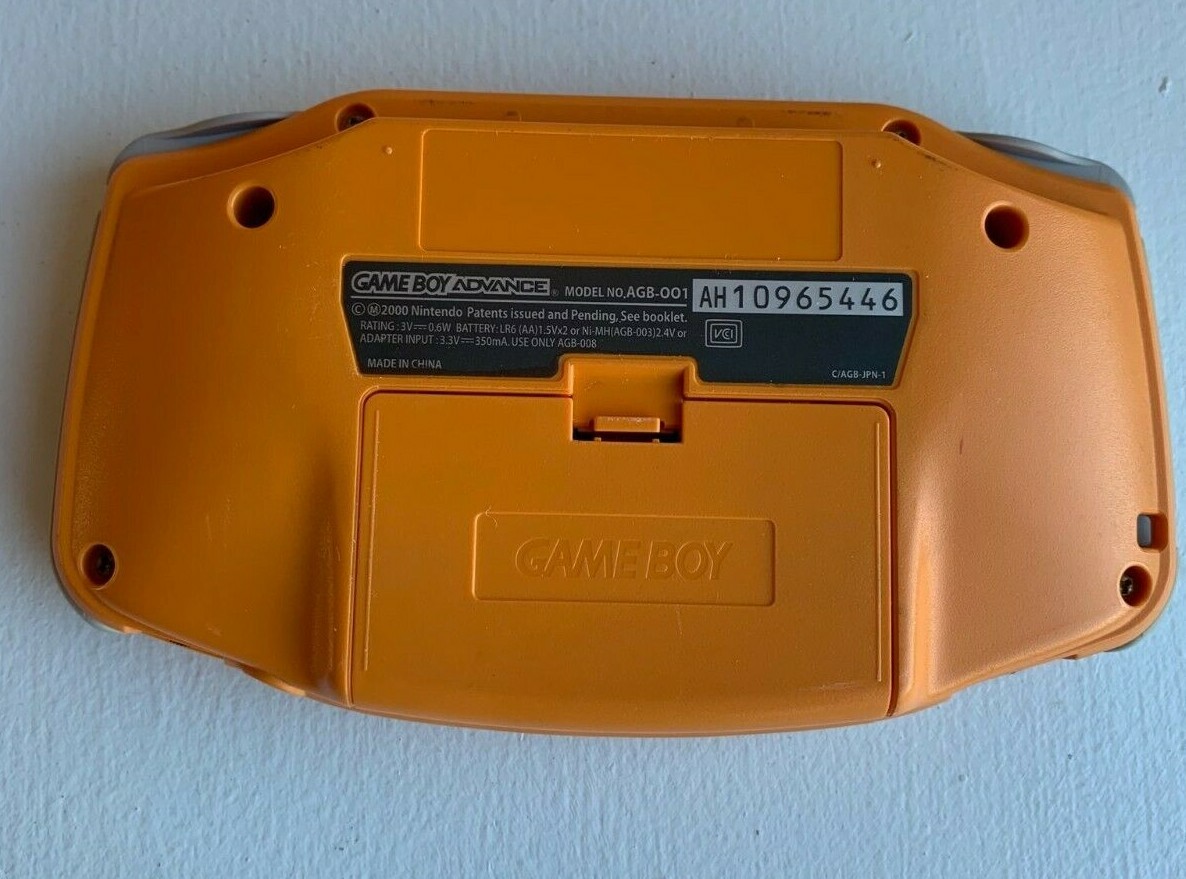 Nintendo Game Boy Advance AGB-001 GBA – Spice Orange – Rare Import Tested Works