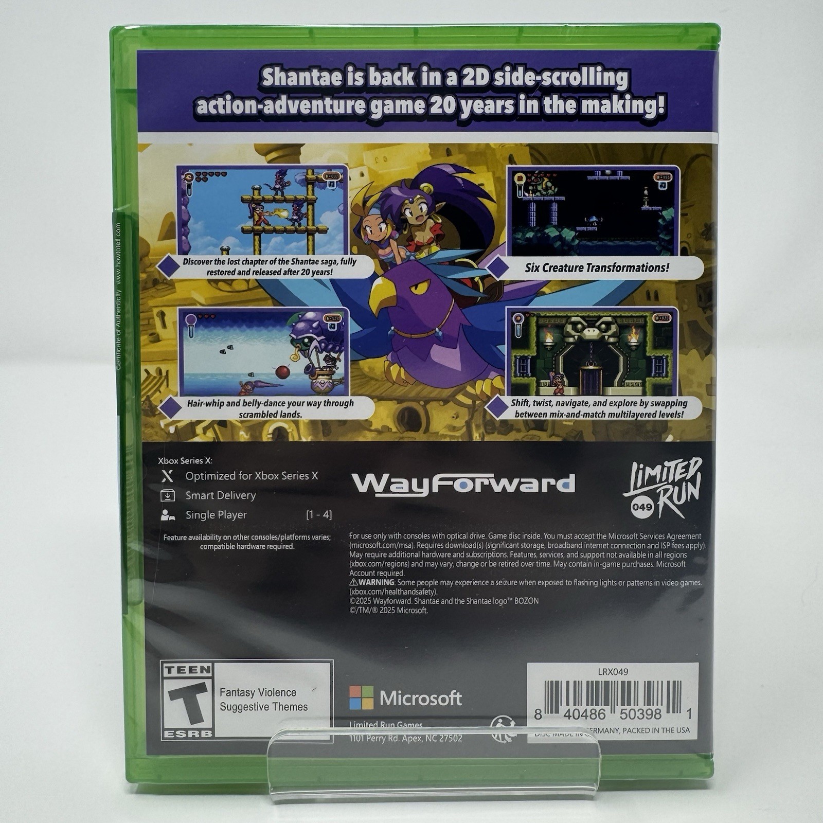 Shantae Advance: Risky Revolution (Limited Run) SEALED – for Xbox Series X