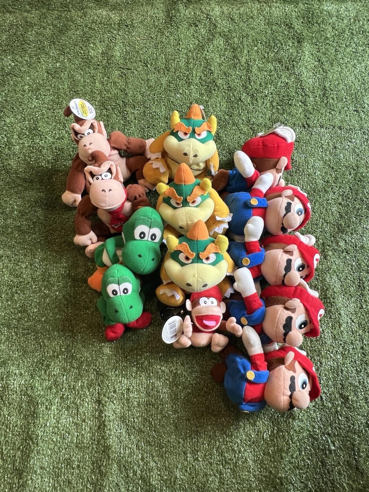13 1997 Nintendo 6″ Plush BDA BD&A Super Mario Yoshi N64 Video Game Bean Bag