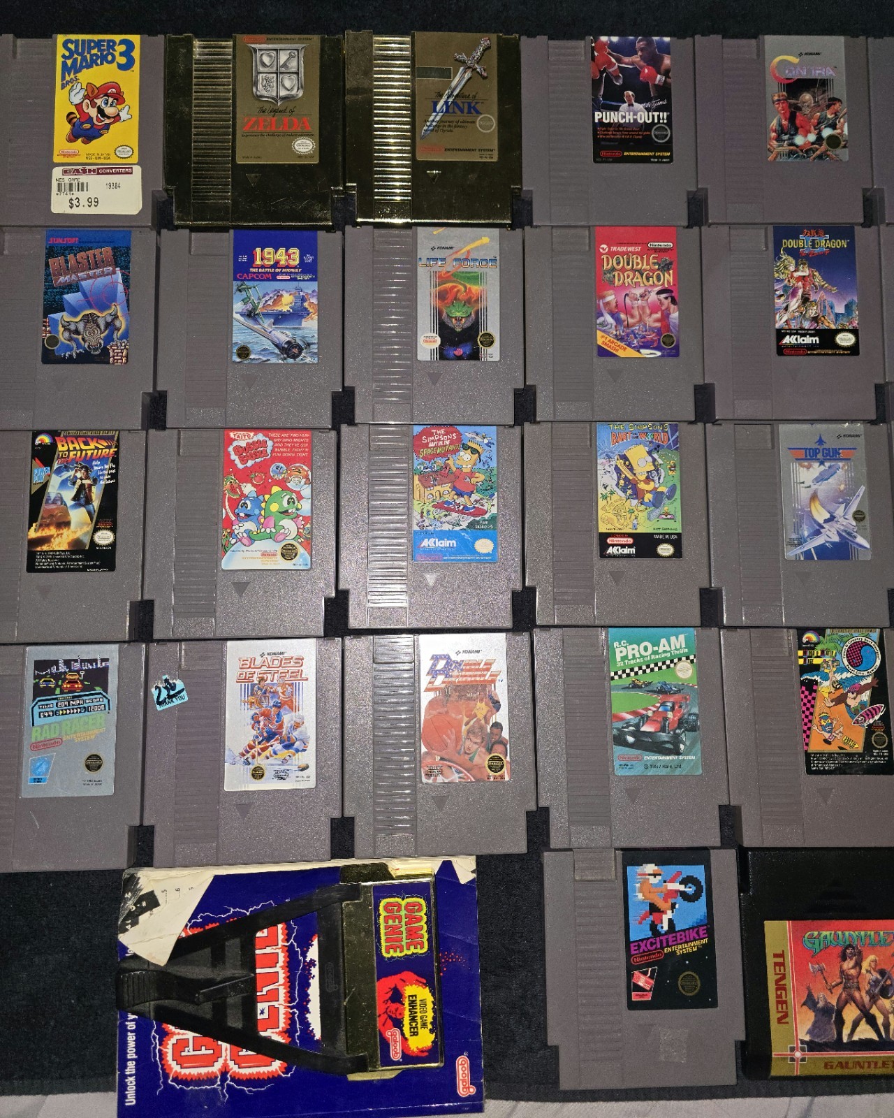 Nintendo NES Cartridge Video Game Lot Of 40 Games Plus Extras Valued At $700