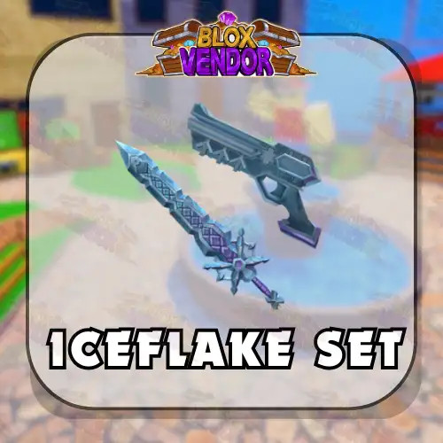 Murder Mystery 2 MM2 Iceflake Set Godly Knifes and Guns