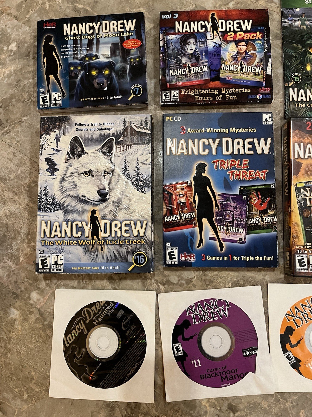 Lot of 15 Her Interactive Nancy Drew PC games