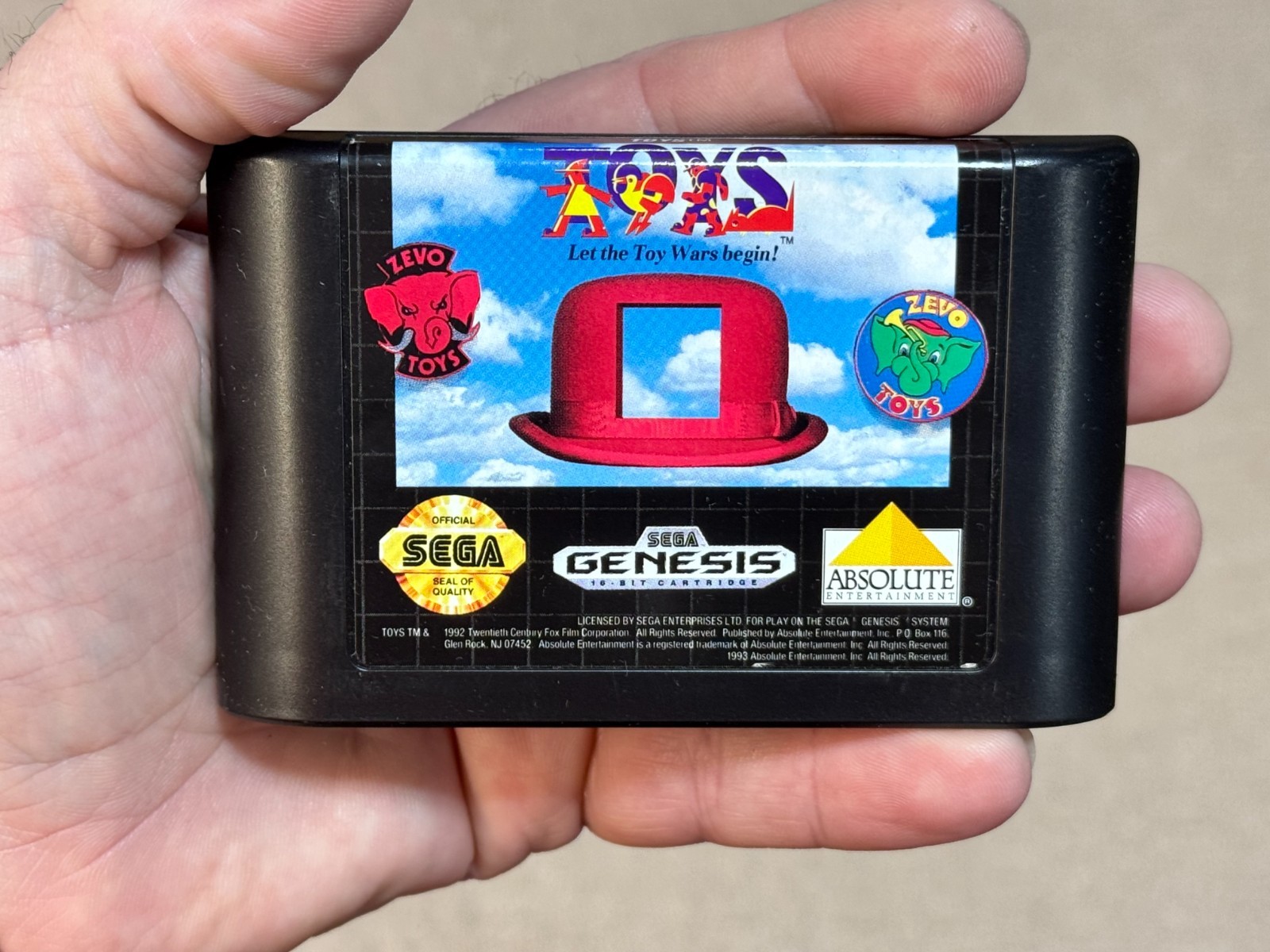 Toys – Authentic (Sega Genesis) Game Cartridge – Tested