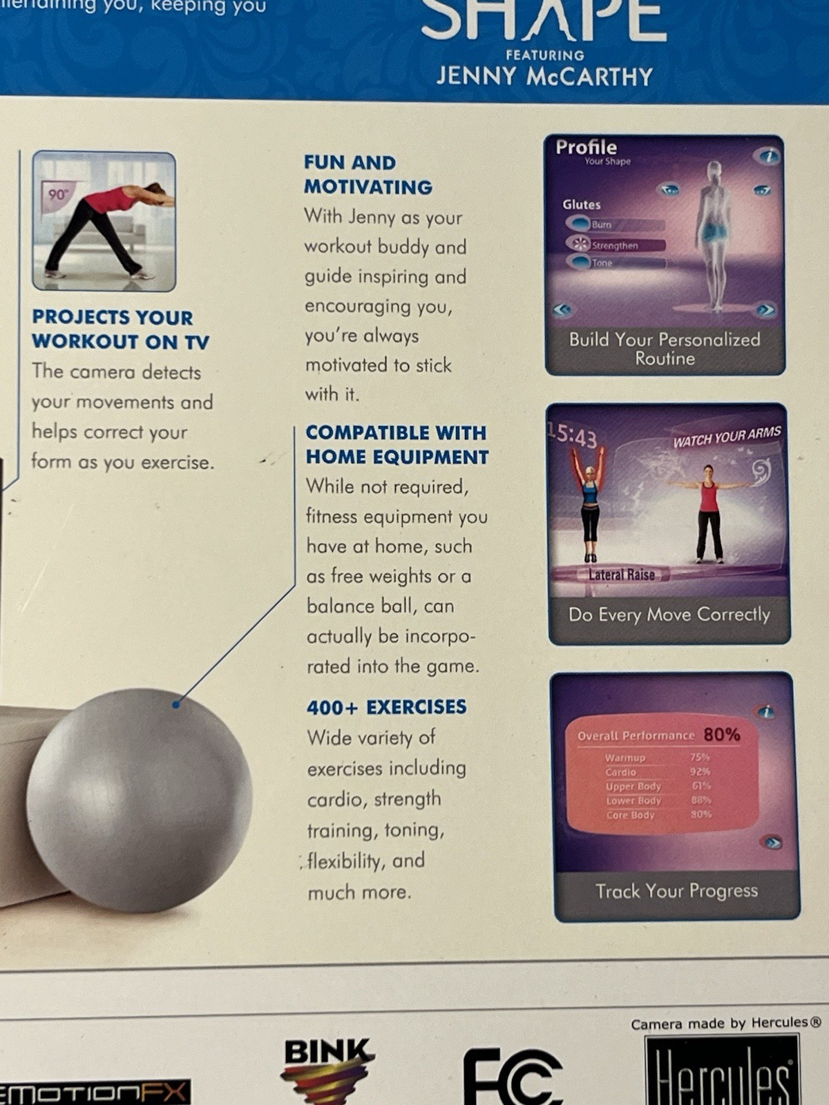 Wii Your Shape Game Featuring Jenny McCarthy With Motion Tracking Camera