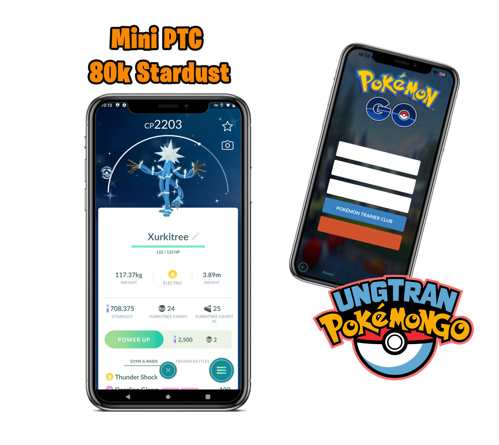 Shiny Xurkitree – mini P T C 100k stardust