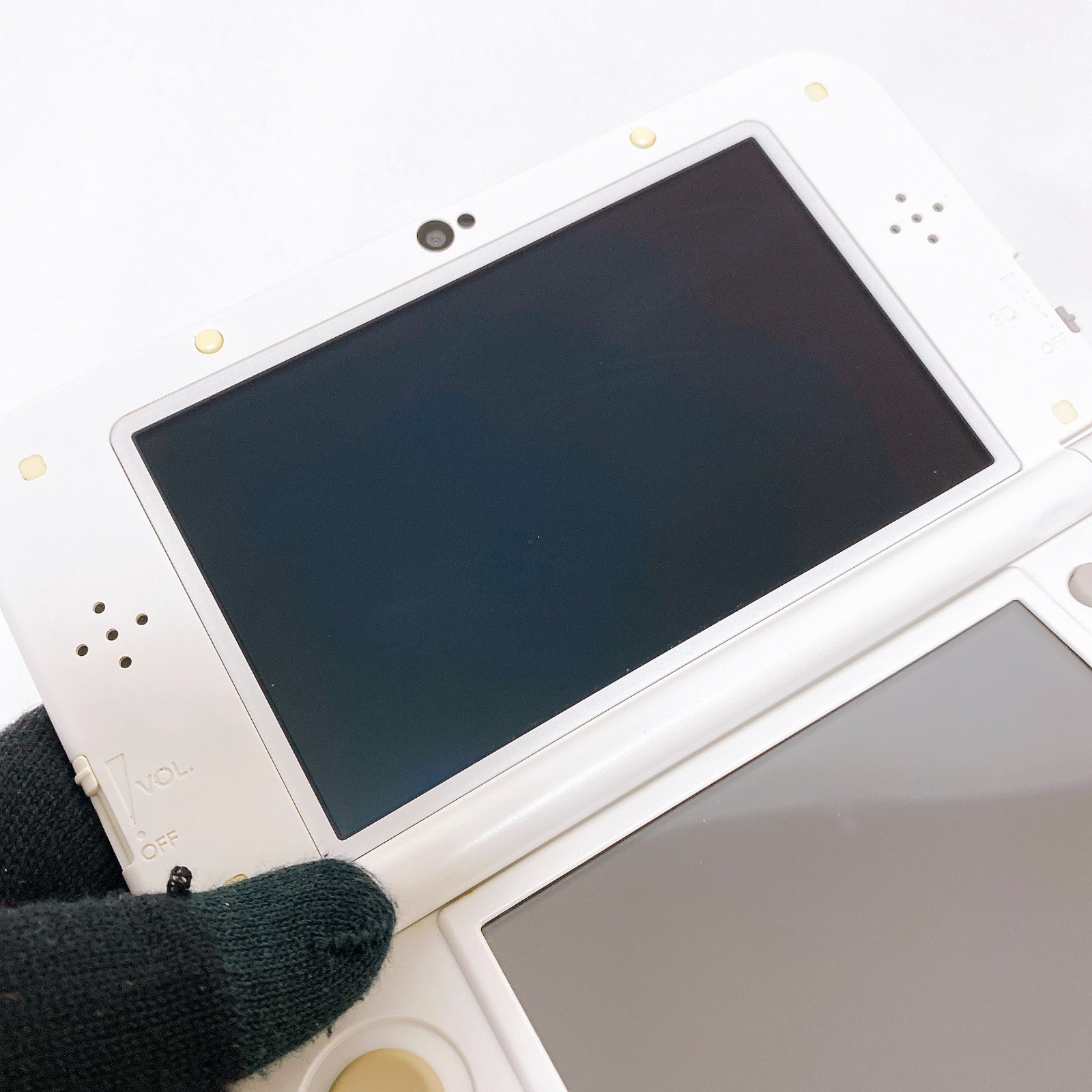 【Dual IPS w/Box】New Nintendo 3DS XL LL Pearl White Console Japan Tested Rank S