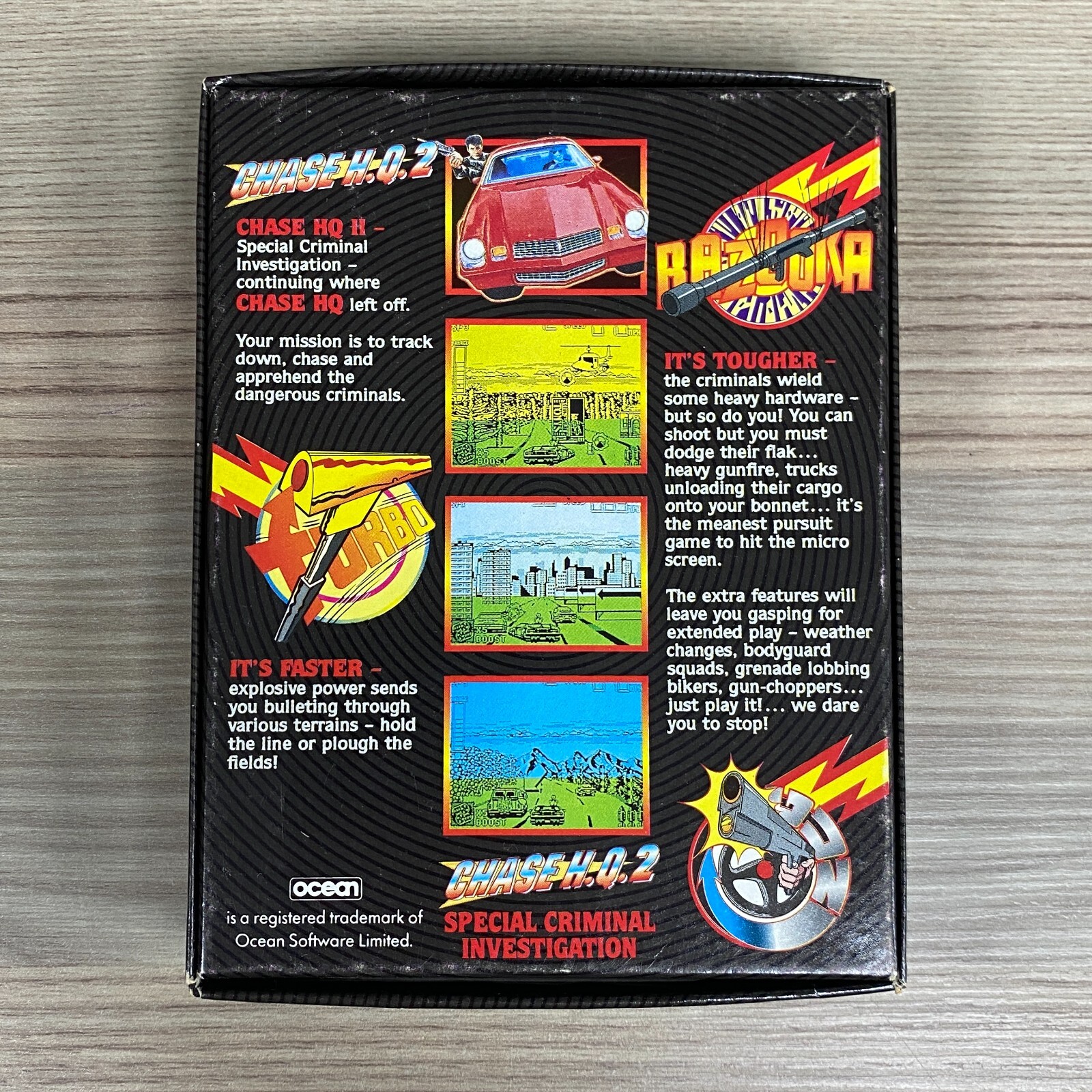 UNTESTED CHASE H.Q. II SINCLAIR ZX SPECTRUM +3 FLOPPY DISC GAME OCEAN 1990