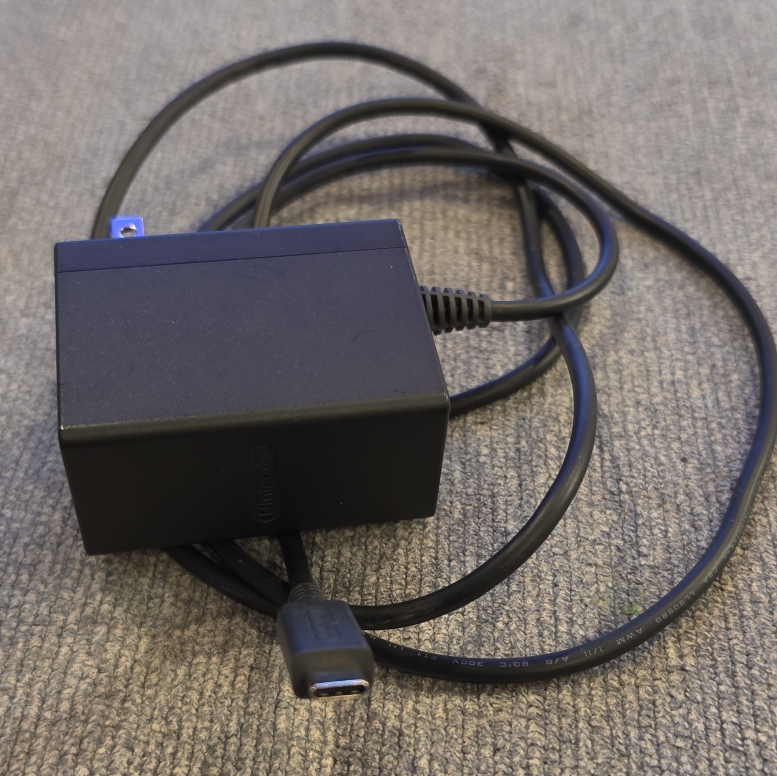 Nintendo HAC-002 AC Adapter Charger USB-C w/ 6 ft Cable Black for Switch