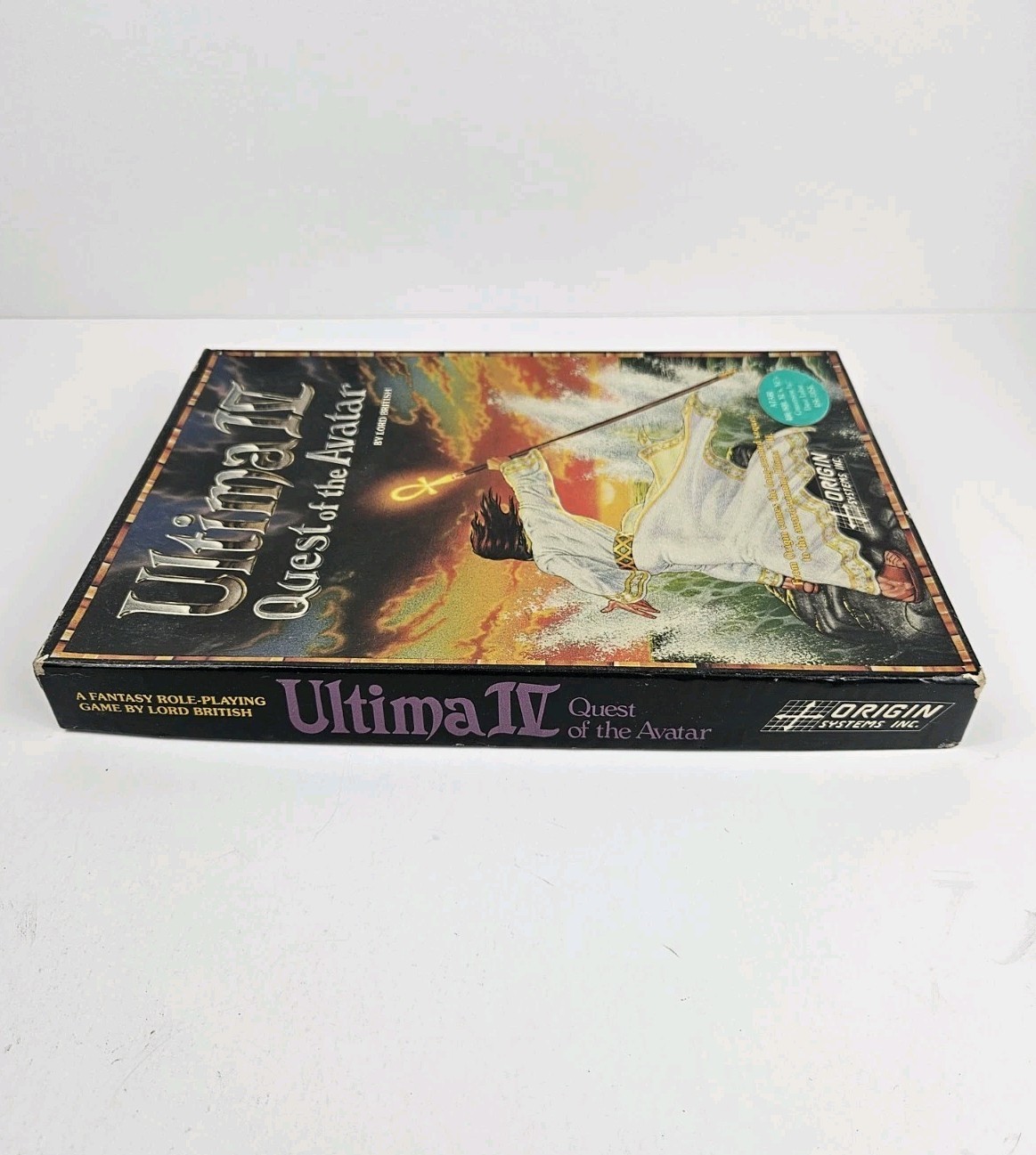 Ultima IV Quest Of The Avatar Atari 400/800 XL Vintage Game CIB W/ Manual & Map