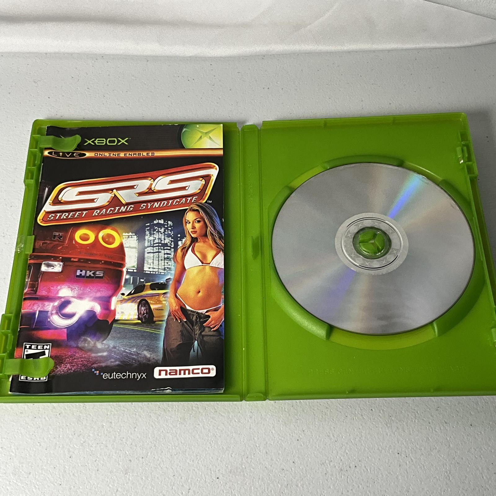 SRS Street Racing Syndicate Microsoft Xbox Original Video Game Namco Racing T