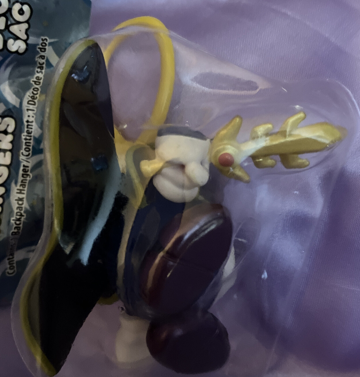 Kirby Backpack Clip Hanger Glow In The Dark META KNIGHT Series 3 Figure GITD NEW