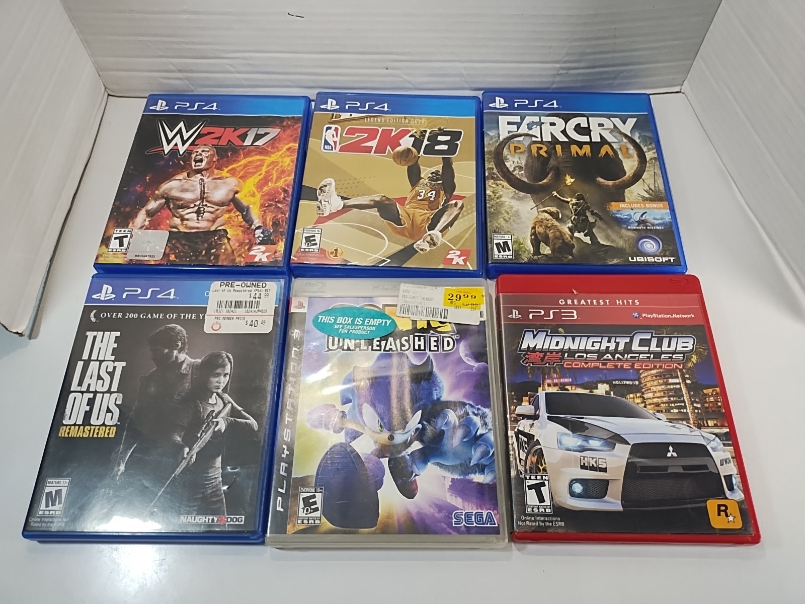 Assorted Lot of 40 Empty Game Cases & Manuals ~ Xbox PlayStation Nintendo Wii