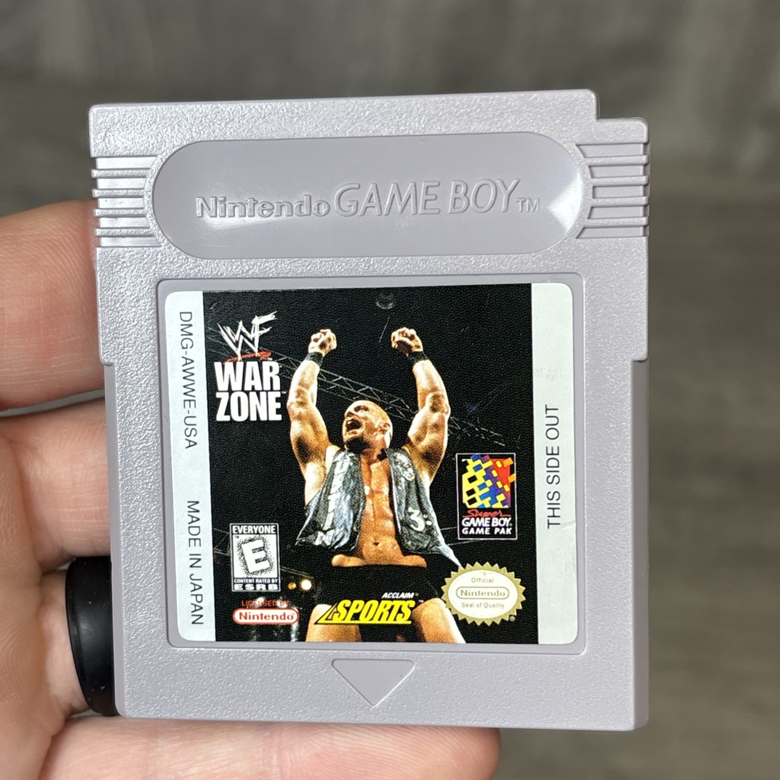 WWF War Zone Nintendo Game Boy 1998 Pre-owned w/Case And Manual Tested Works