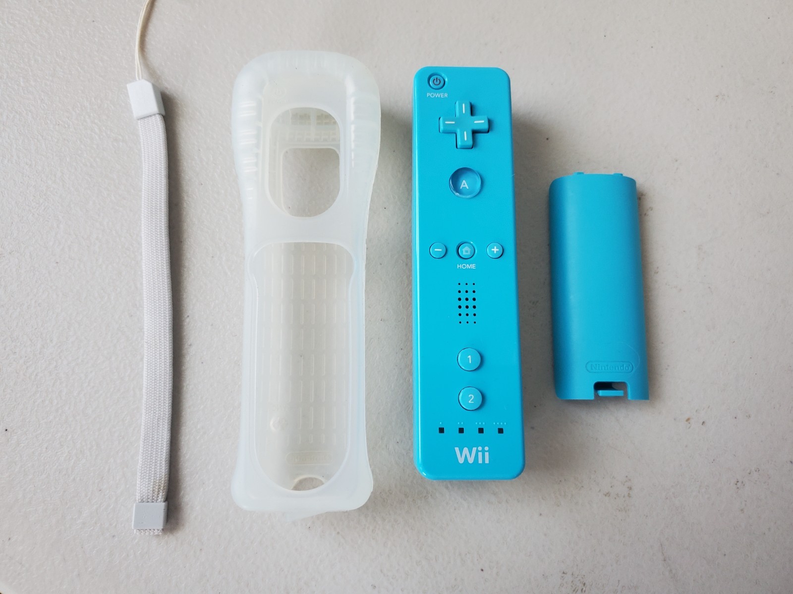 Official OEM Nintendo Wii Remote Wiimote (RVL-003) Blue Tested Working