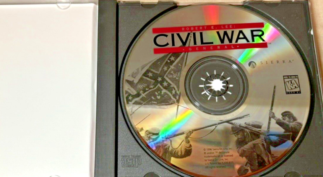 Robert E. Lee Civil War General Sierra Windows PC Computer Strategy Game CD