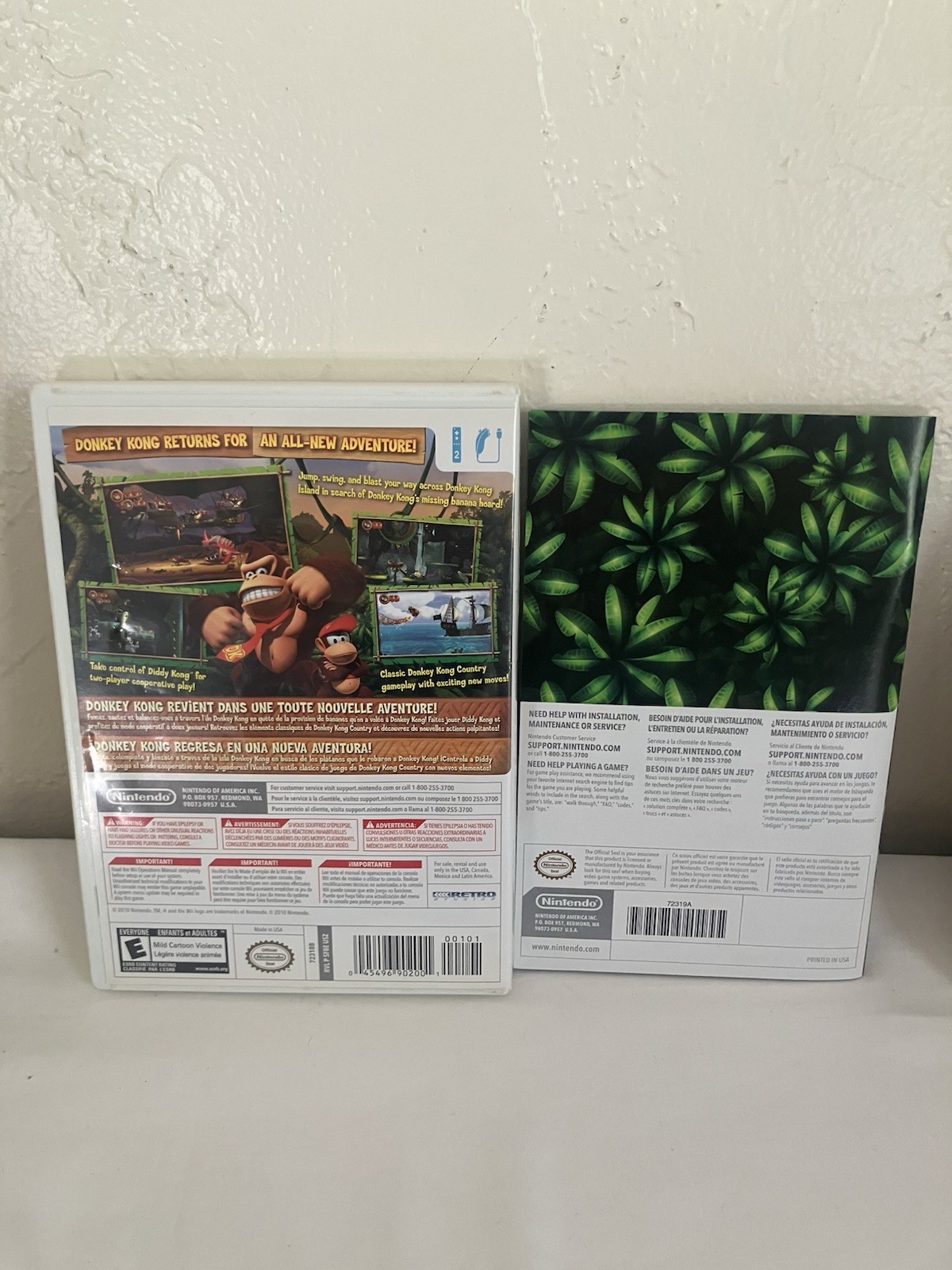 Donkey Kong Country Returns & DK Barrel Blast Nintendo Wii Tested Fast Free Ship
