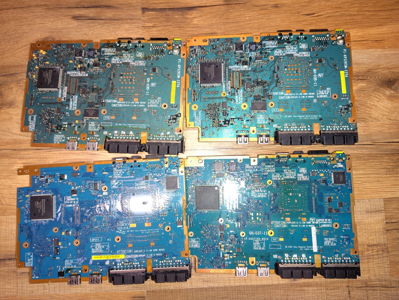 Sony PS2 Slim Motherboard Lot Of 4 Various Models No AV Power Part Or Repair