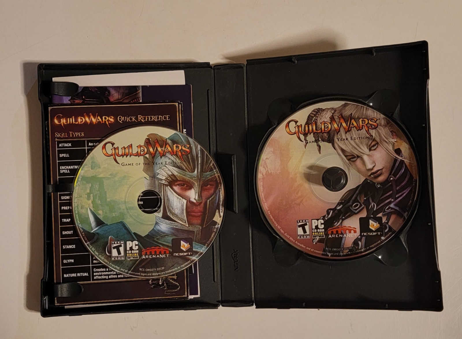 Guild Wars Game of the Year Edition for PC Complete w Opened Key Card Untested