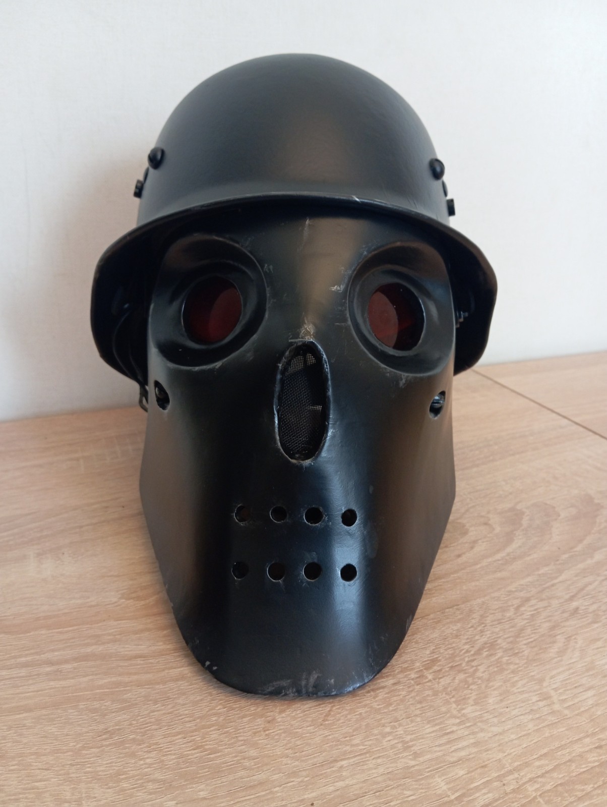 Custom made with 3D printed parts Wolfenstein New Order face mask with helmet