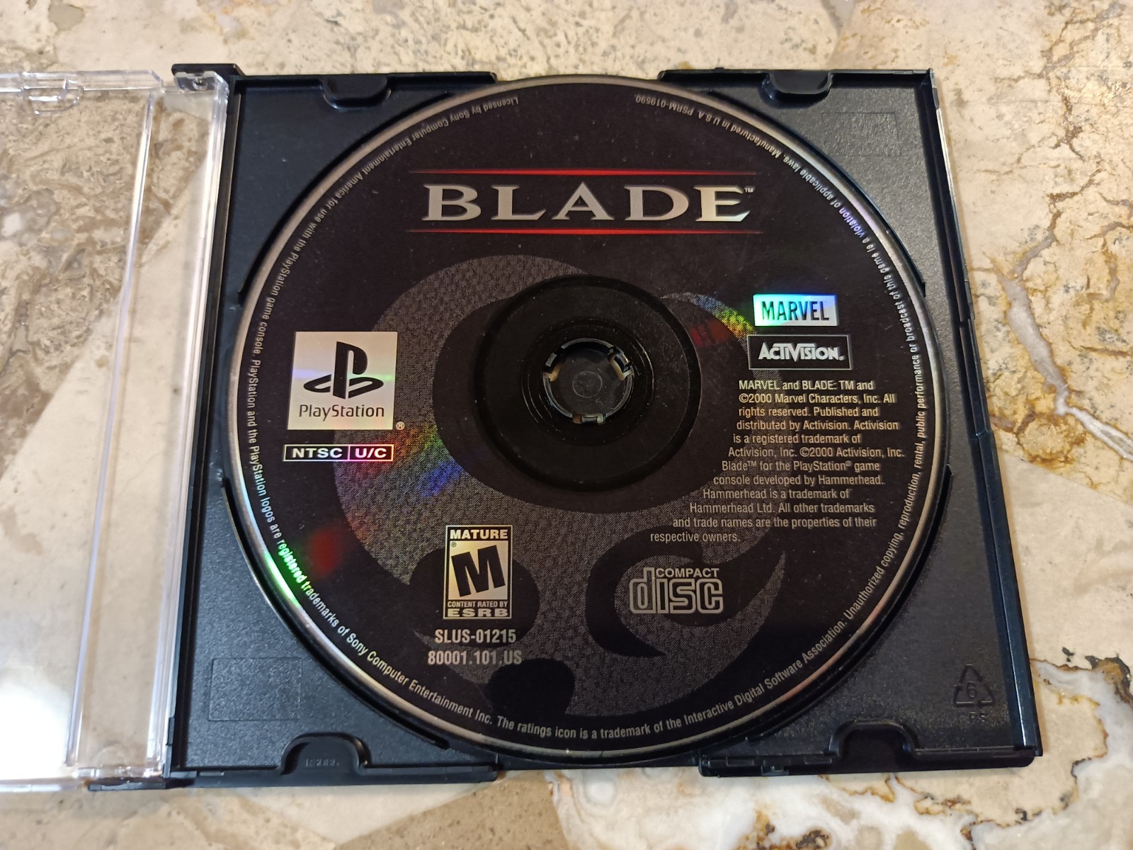 MARVEL COMICS: BLADE ✨Playstation PS1✨ USA Nice Shape Disc-Only Tested Rare!