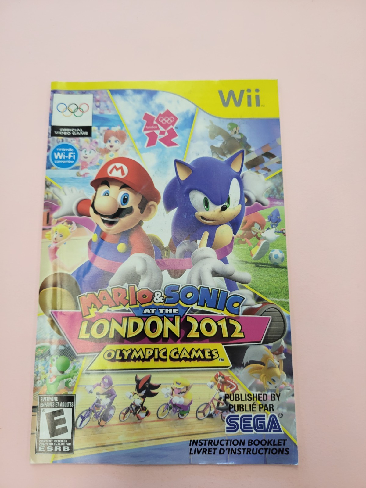 Mario & Sonic at the London 2012 Olympics Nintendo Wii Manual Only