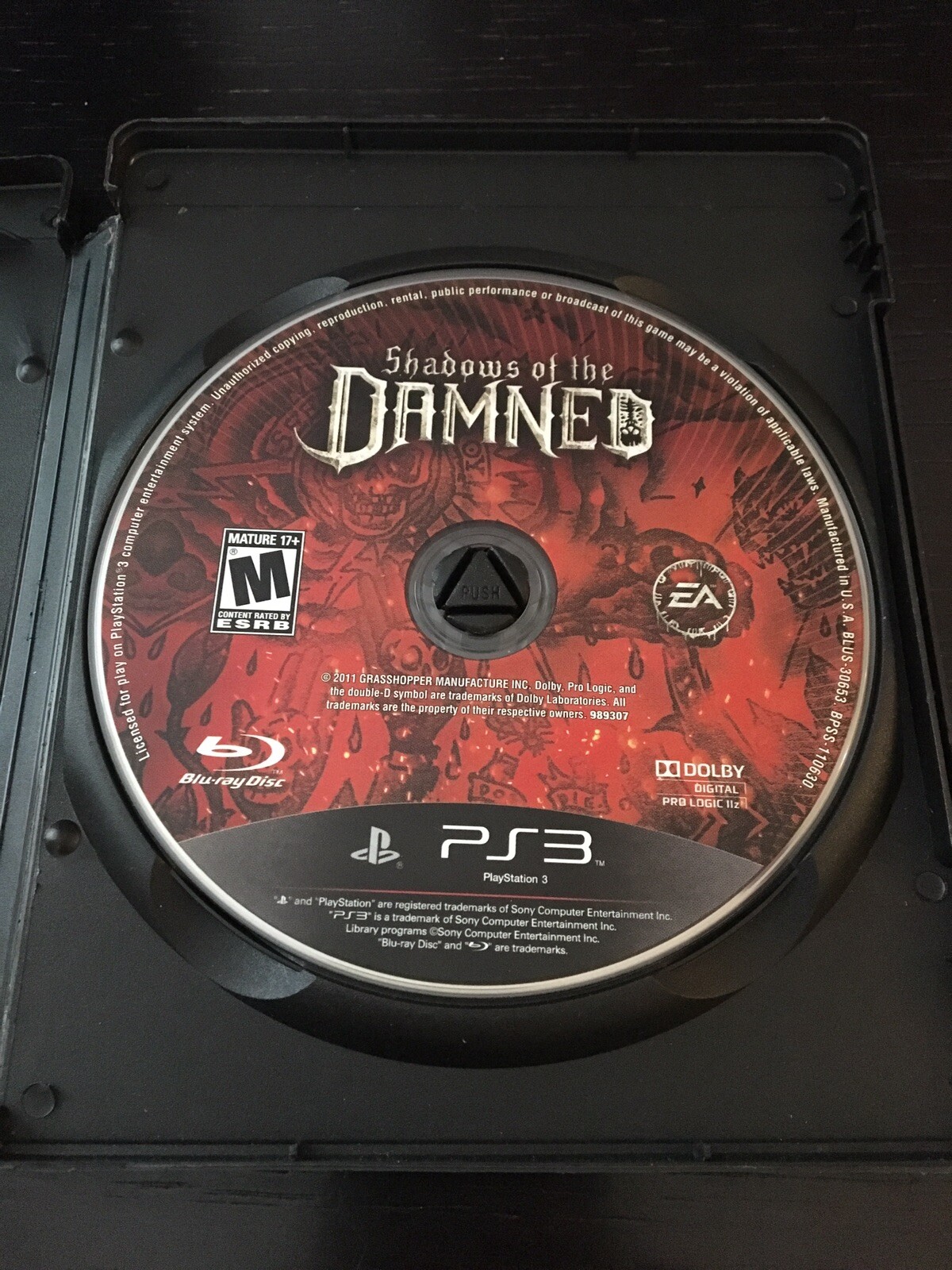 DISC ONLY Shadows of the Damned (Sony PlayStation 3, 2011) PS3