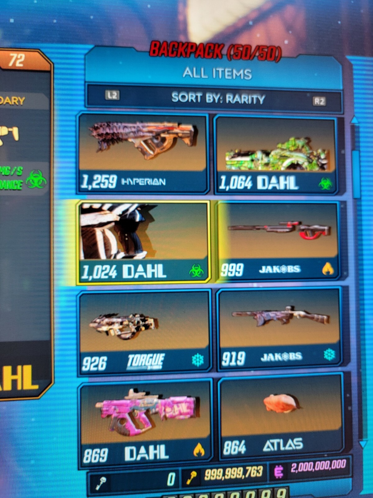 Borderlands 3 50 Godmode Modded Weapons PS4/PS5 Drop