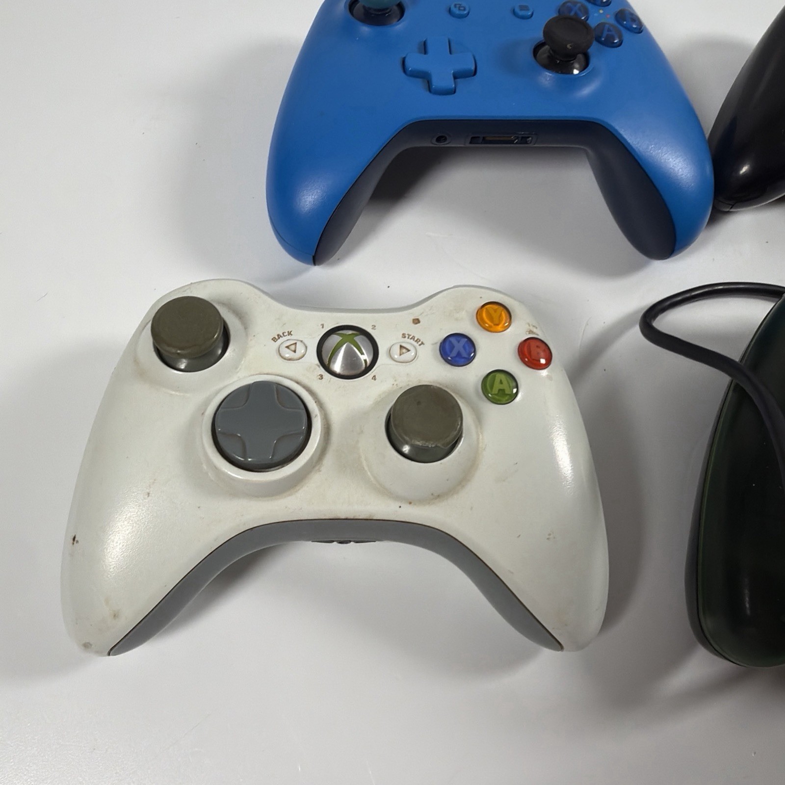 Microsoft Xbox, 360, Xbox One Wireless Controllers And Wired Lot Of 4 Untested